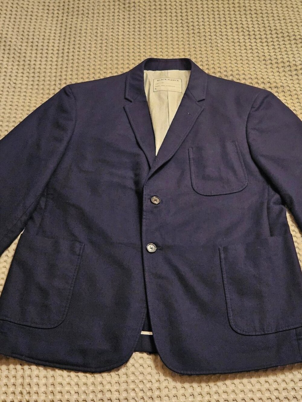 Brooks Brothers Black Fleece Thom Browne BB3 42R Navy Pique Cotton Blazer
